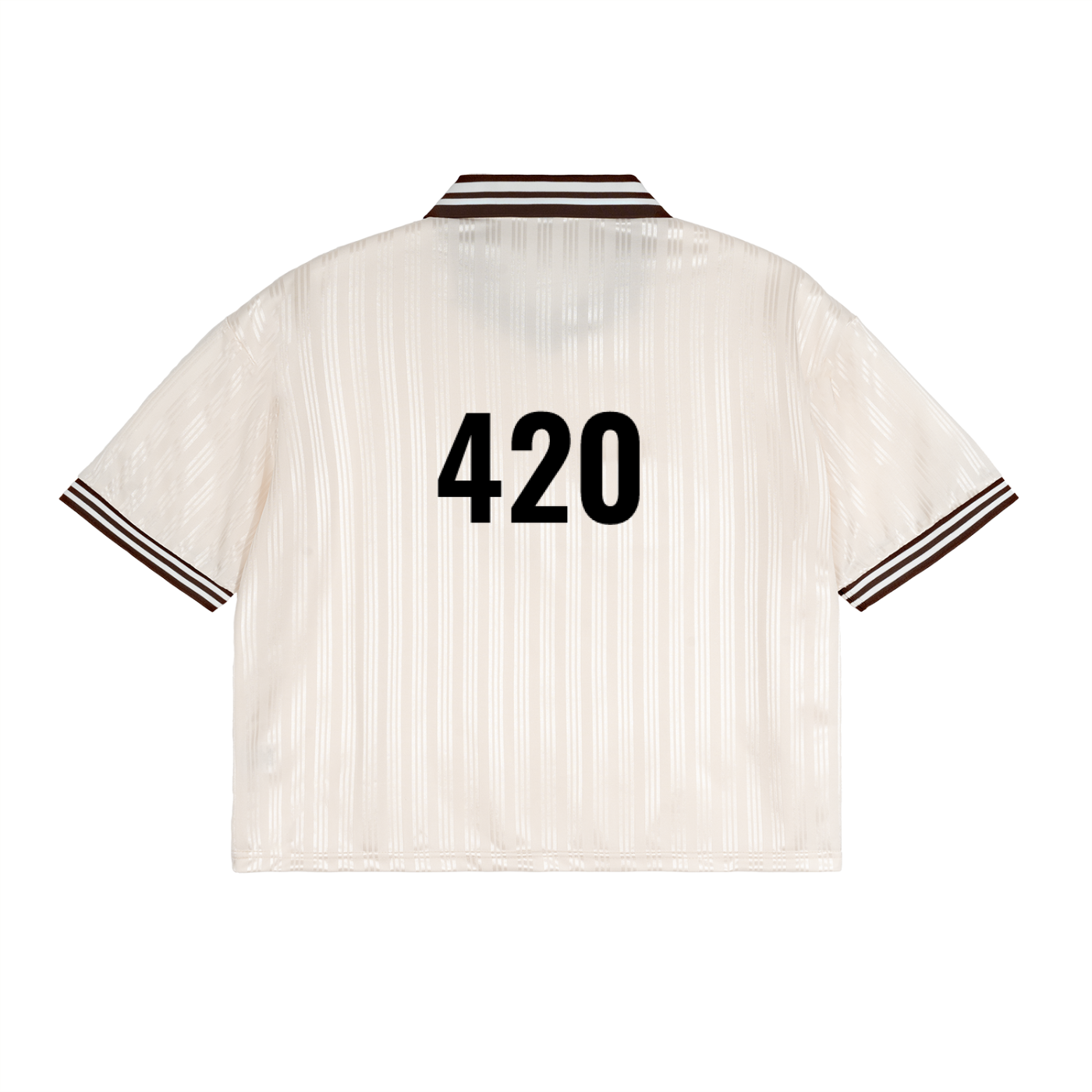 Contrast Stripes Polo Collar T-Shirt