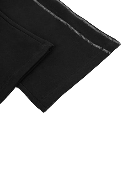 Contrast-Stitched Fleece Sweatpants